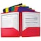 C-Line Products 2-Pocket Poly Portfolio Folder w/3-Hole Punch, Primary Colors, PK36 33930 - alternate 1